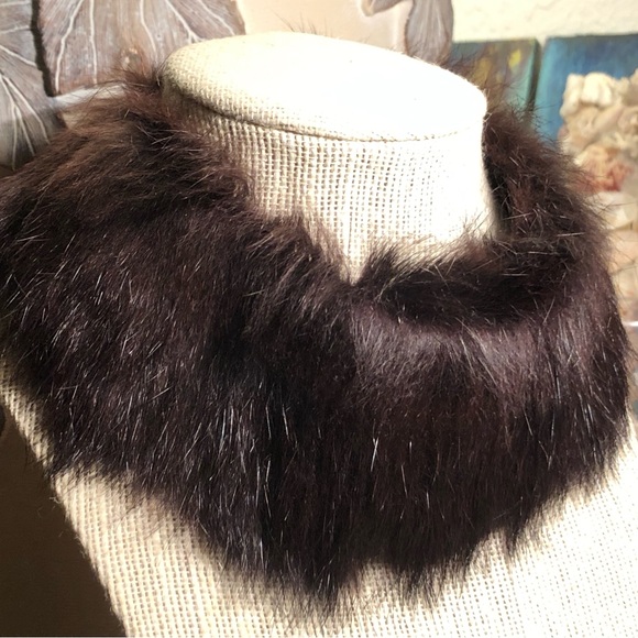 ** Vintage Fur Collar ** SOFT~Mink or Rabbit? - Picture 7 of 15